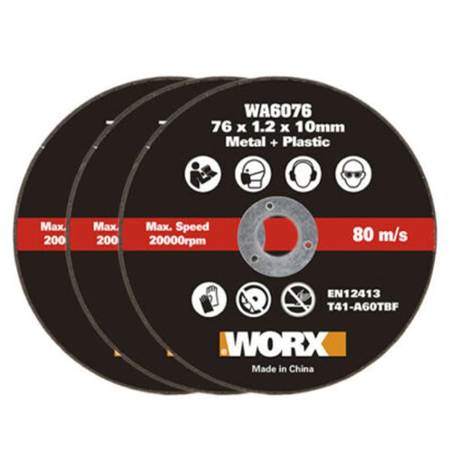 Отрезной диск по металлу WORX WA6076.3 3шт.